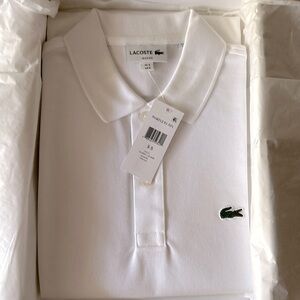 Lacoste Slim Fit White Polo - Brand new with tags. Size Small